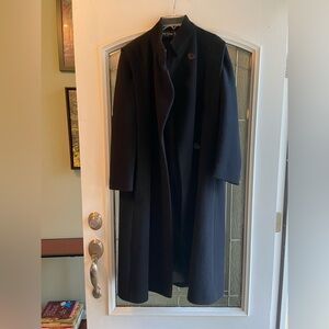 Larry Levine Black Wool Coat